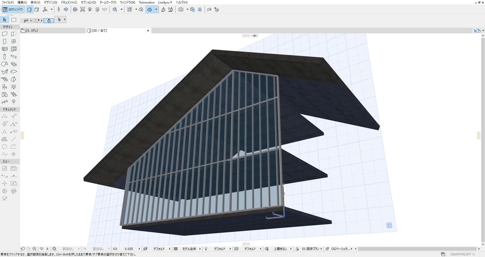 ARCHICAD（アーキキャド）のカーテンウォールを使いこなす！ pumonblog